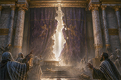The veil of the temple is rent